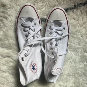 Worn once like new high top chucks